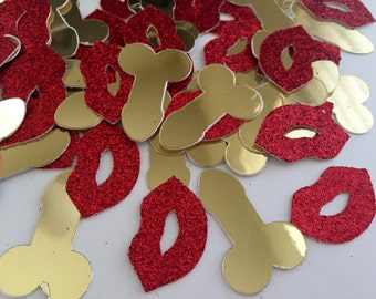 Penis Confetti, Penis Party Decorations, Penis Party Confetti,  bachelorette party decor, Bachelorette Party decorations, Penis Decorations