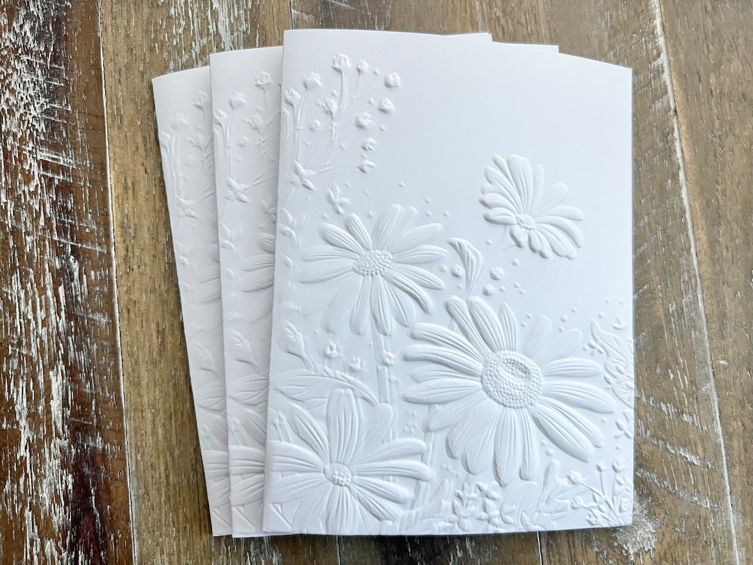 Embossed Cards Embossed Greeting Cards Boxed Set Boxed Note Etsy