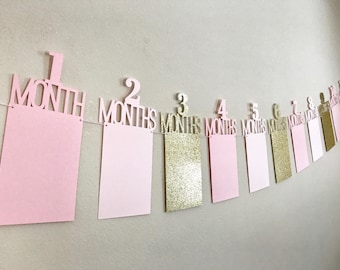 First Year Photo Banner, First Birthday Decorations, First Birthday, First Birthday Photo Banner