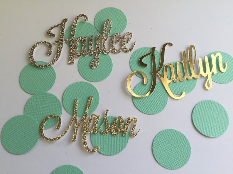 Custom Confetti Name Confetti Personalized Confetti Custom Etsy