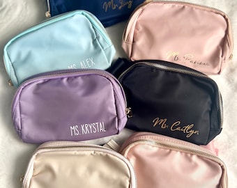 Custom Fanny Packs, Personalized Fanny Pack, Bachelorette Party Fanny Packs, Bridesmaid Fanny Packs, Cheer Fanny Packs, Sorority Fanny Packs