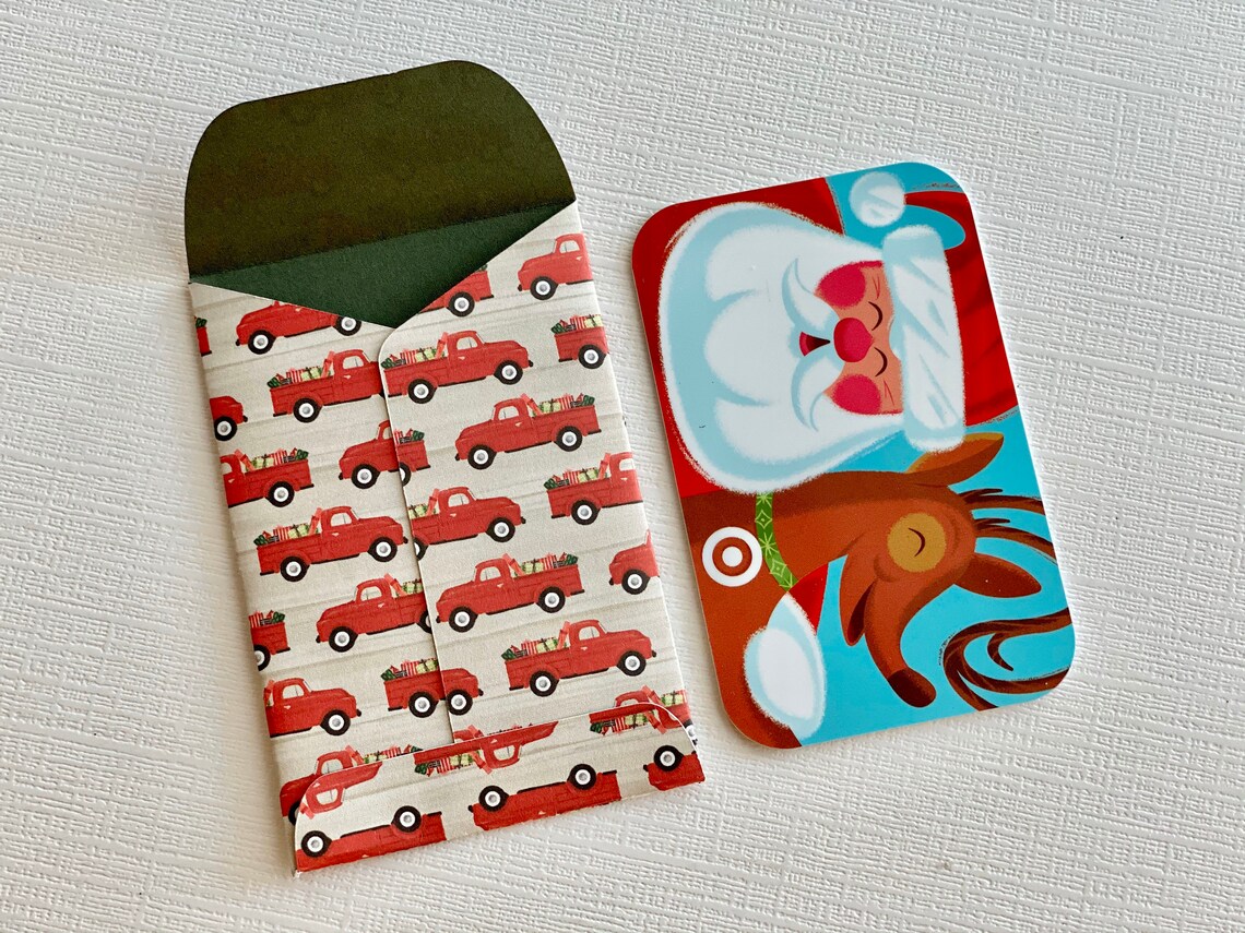 Christmas Gift Card Holders Christmas Gift Card Envelope Etsy