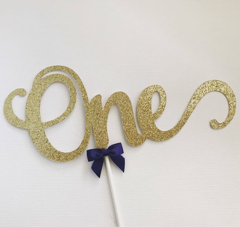 First Birthday Cupcake Toppers one Cupcake Etsy