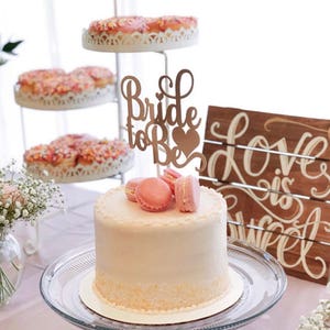 Bride To Be Cake topper, Bridal Shower Cake Topper, Bride To Be Decorations, Bridal Shower decorations image 2