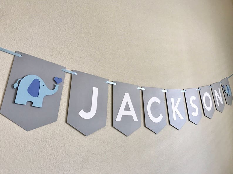 Custom Name Banner Name Banner Custom Baby Banner Baby Etsy