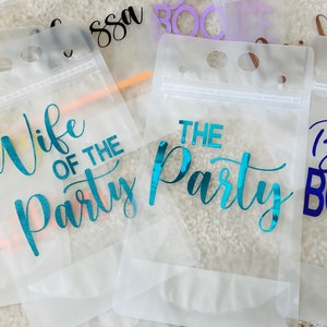 Drink Pouches, Booze Bag, Custom Drink Pouches, CapriSun Pouches, Bachelorette Booze Bag, Bachelorette Drink Pouches