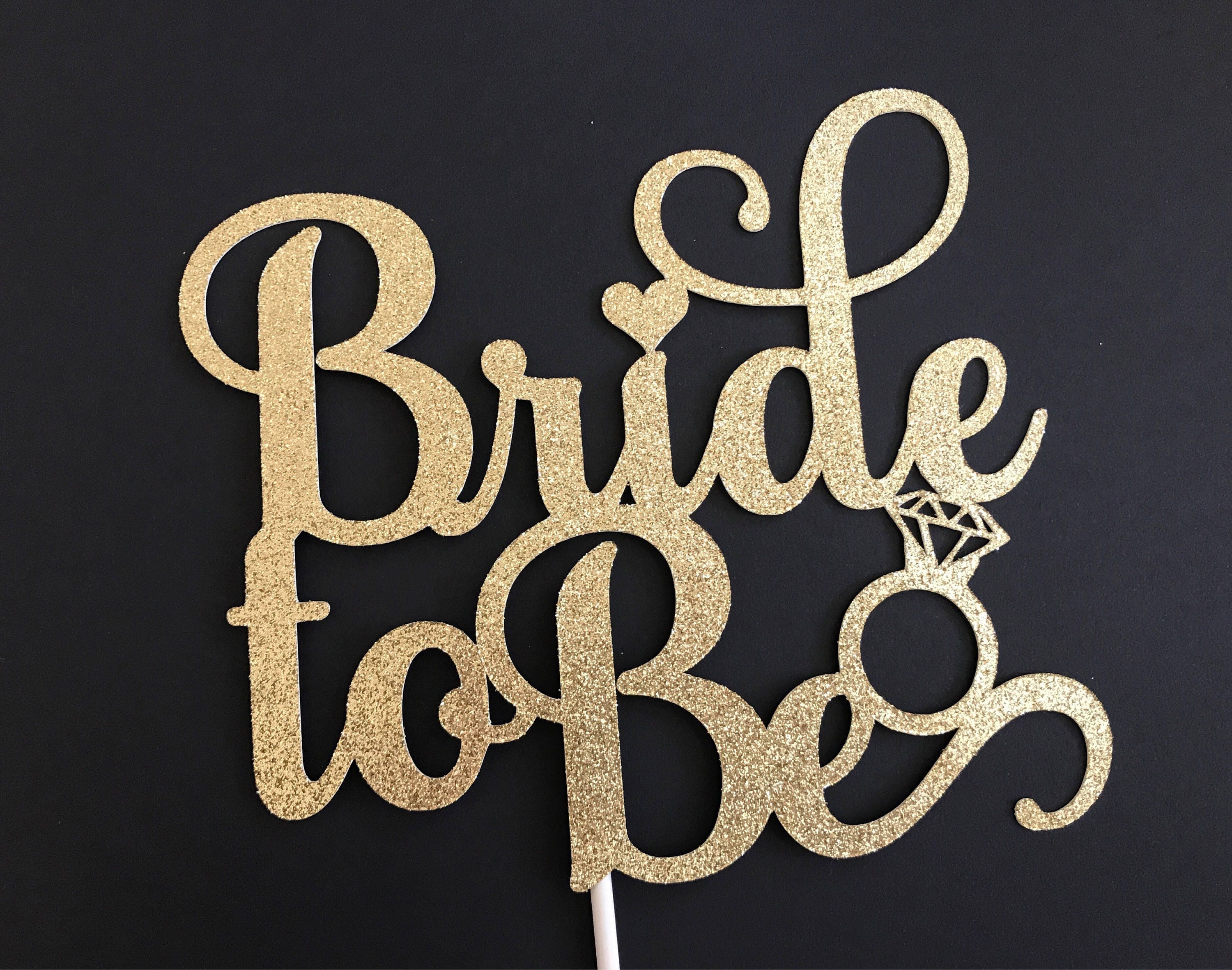 Brcohco Acrylic LOVE Cake Topper Wedding Couple Decoration for Engagement Bridal Shower Gold