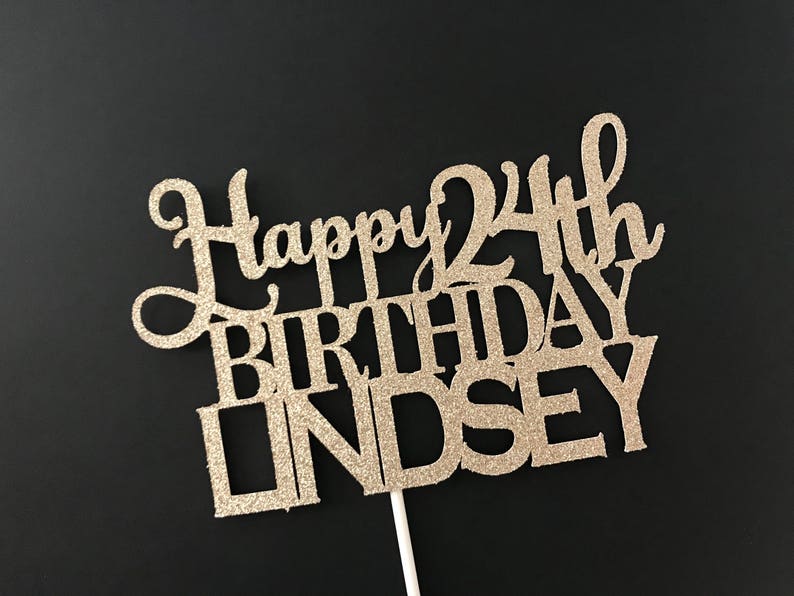 Personalized Birthday Cake Topper Birthday Cake Topper Name Etsy