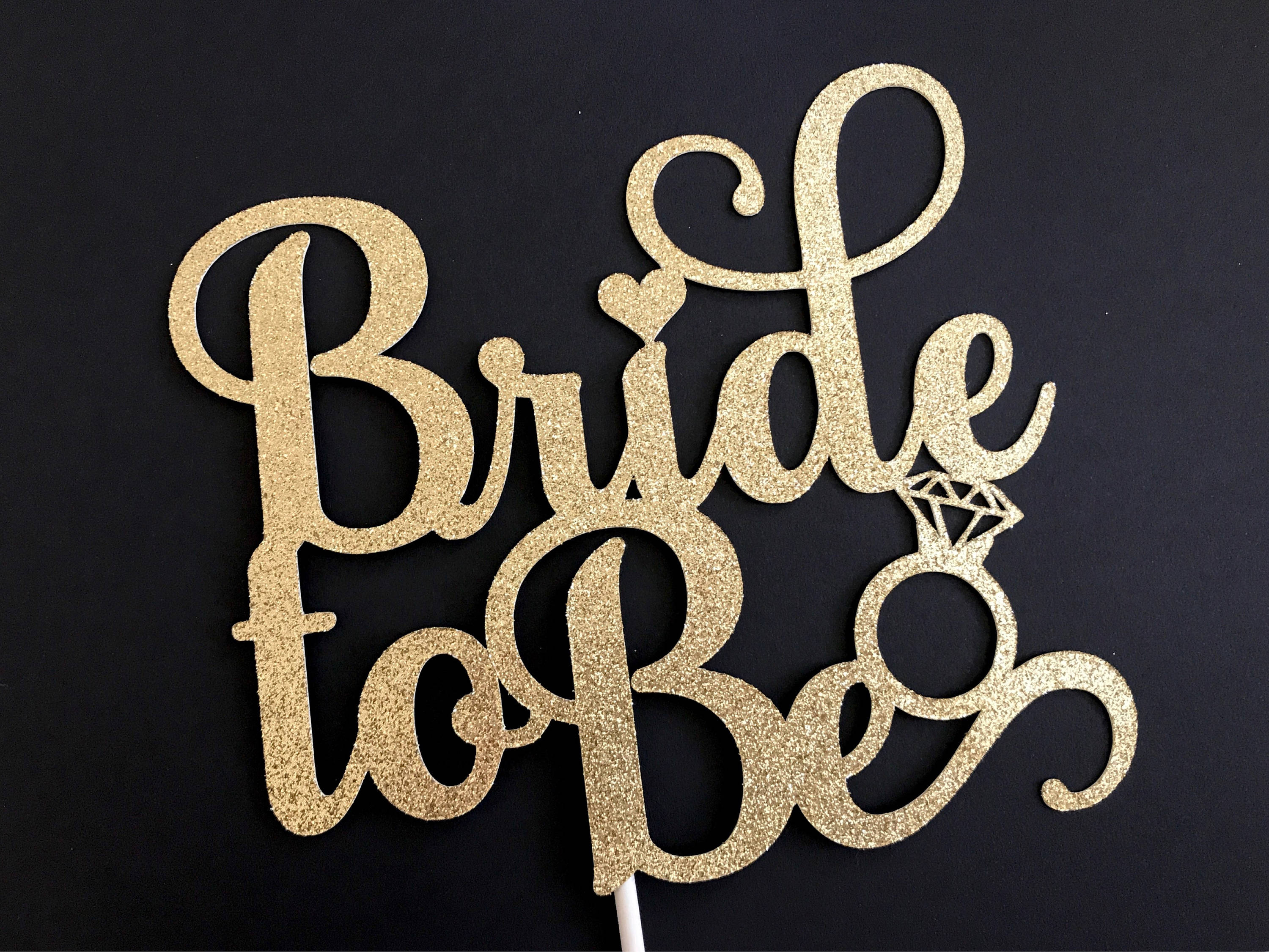 Bride to be cake topper deals