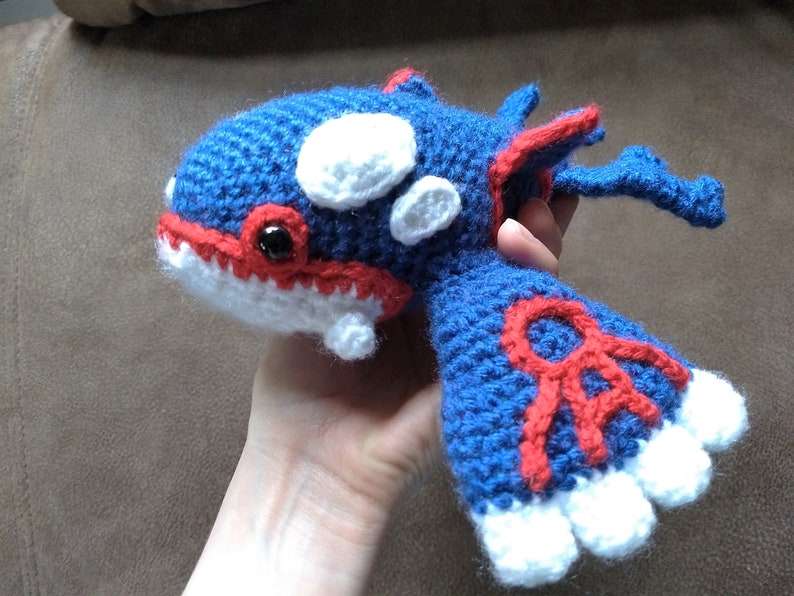 Pokemon Kyogre Amigurumi Crochet Pattern Etsy