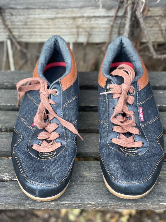 Vintage Mens Levis Denim Sneakers 