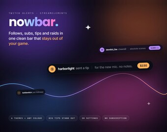 Twitch Alerts Widget for StreamElements & OBS | Animated Stream Alerts (Instant Download)