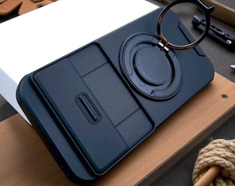 Google Pixel 11, 10, 9 Pro XL, 9a, 7 Pro Luxury Shockproof Armor Case with Ring Stand Holder