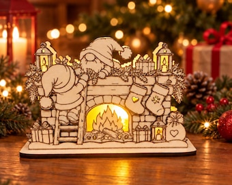 Elf fireplace SVG