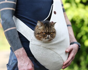 cat swaddle carrier