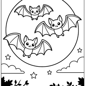 Halloween målarbilder för barn, inte läskiga utskrivbara målarbilder för småbarn i förskolan, söt kanin pumpa spöke, PDF för åldrar 3-8 bild 4