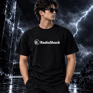 Retro RadioShack Logo Tee | Retro Electronics Brand Shirt