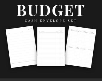 Printable Budget Binder | Cash Envelope, Bill Tracker, Sinking Funds (Undated)