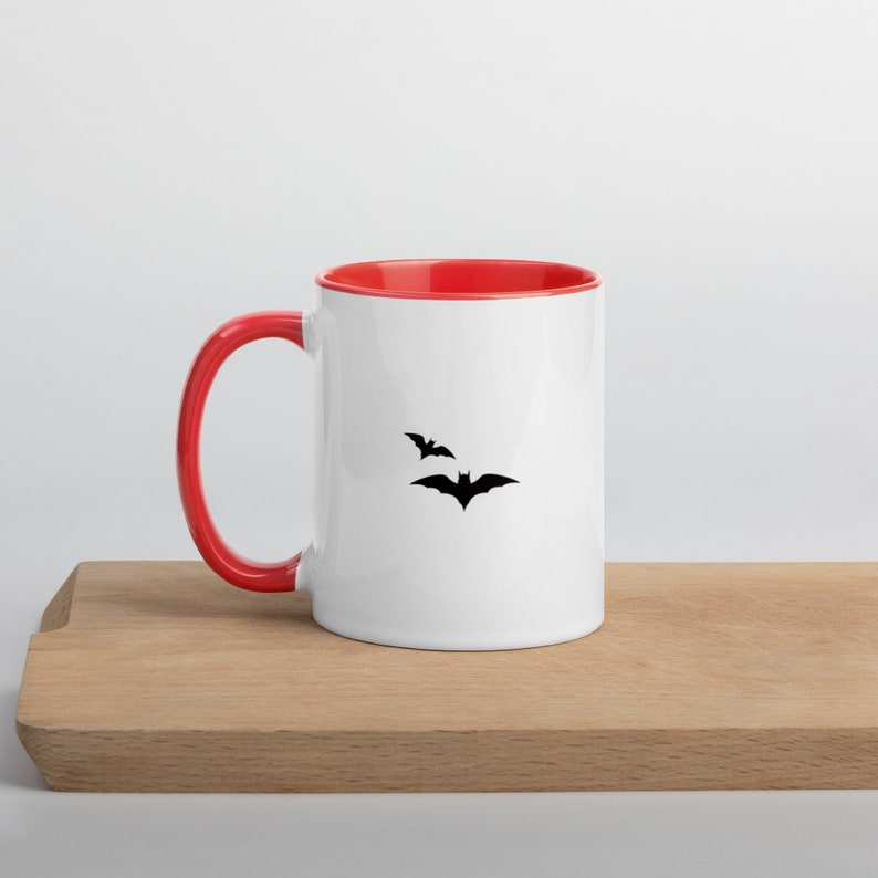 Tis the Season Dancing Skeletons Mug with your choice of Color Inside image 5