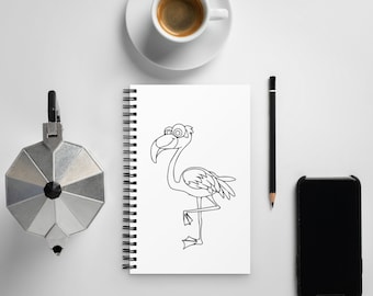 Flamingo Spiral notebook