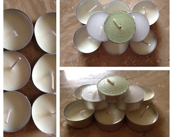 100% Soy Tea Light Candles (Unscented)