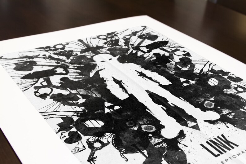 Link Legend of Zelda Geek Psychological Diagnosis Ink Blot ...