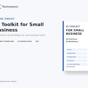 Kit de herramientas de IA para pequeñas empresas / 60 flujos de trabajo de IA para marketing, ventas, atención al cliente, operaciones y productividad
