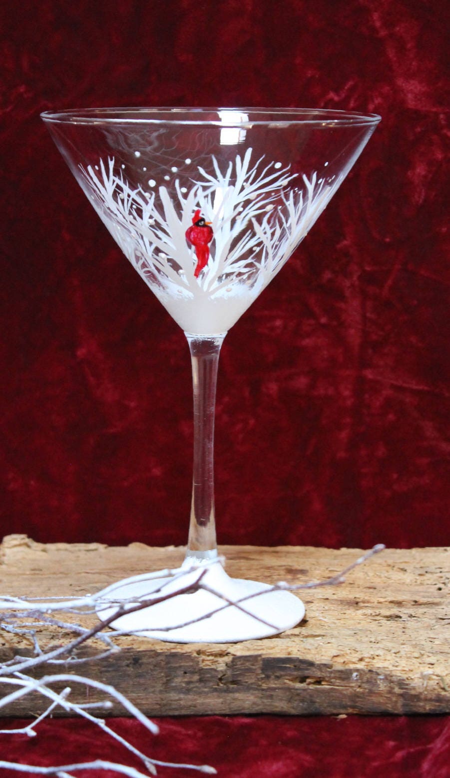 Hand Painted Martini Glasses Winter Snow With Cardinal set Of 2 Etsy hand-painted-martini-glasses-winter-snow-with-cardinal-set-of-2-etsy
