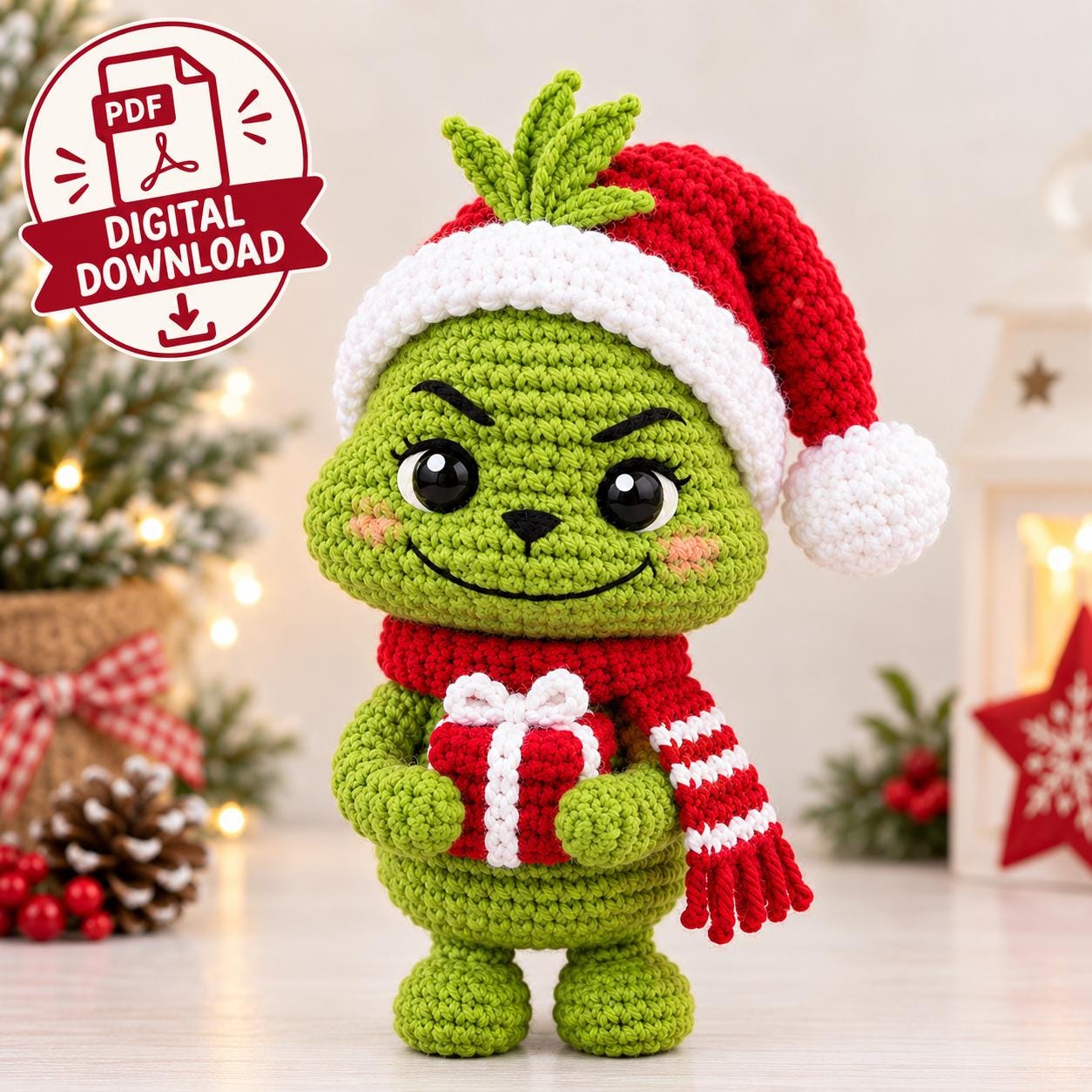 Grinch Crochet Beanie Pattern The Grinch Keychain- Free Crochet Pattern