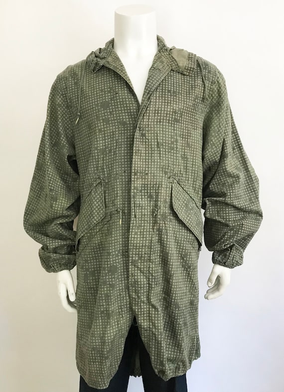 Vintage 1980's Military Night Camouflage Fishtail