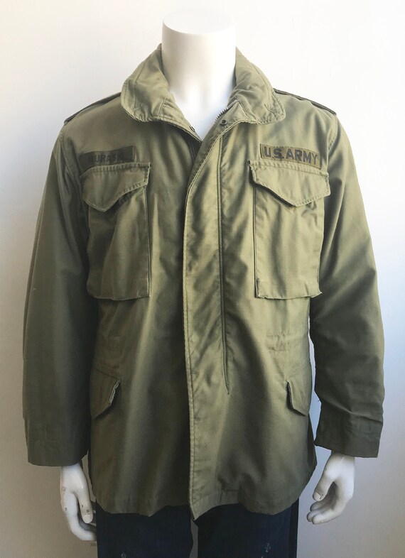 Vintage 1960 S Military Us Army M 65 Field Jacket Size Etsy Vintage 1960 S Military Us Army M 65 Field Jacket Size Etsy