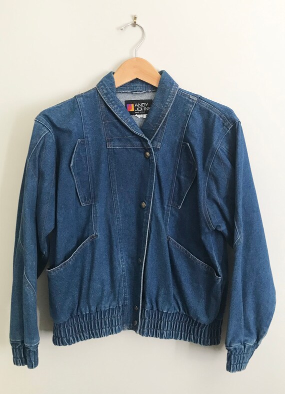 Vintage 80's Oversize Andy Johns Indigo Denim Jack