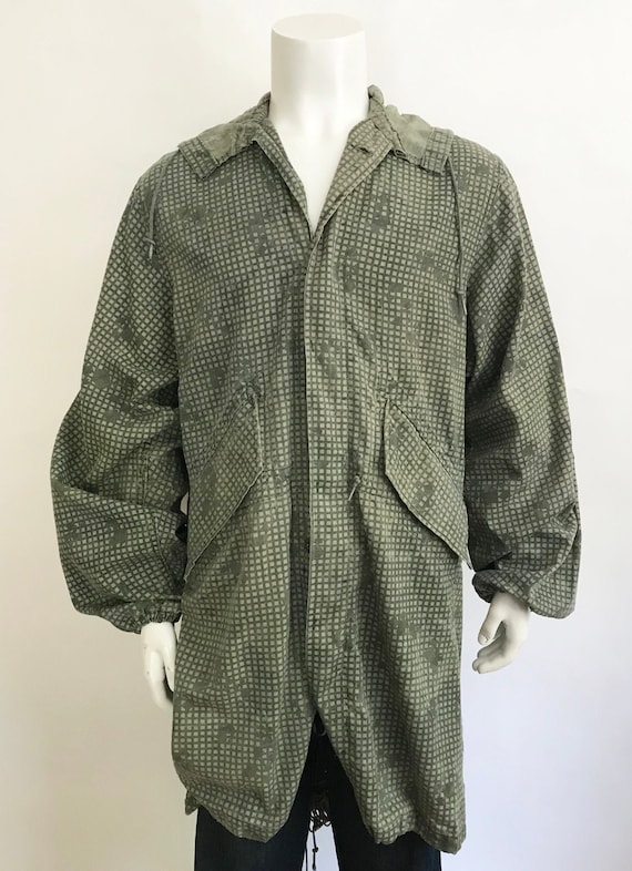 Vintage 1980's Military Night Camouflage Fishtail