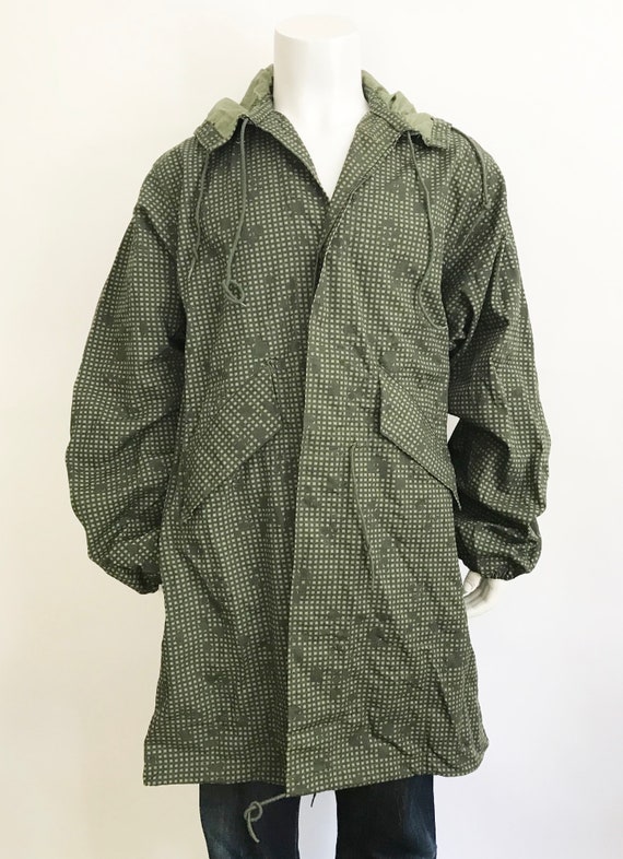 Vintage Military Night Camouflage Fishtail Parka J