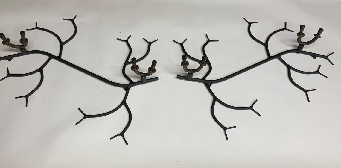 2 Musical Instrument Racks, Wall Mounted Holder. Holds Two Instruments ...