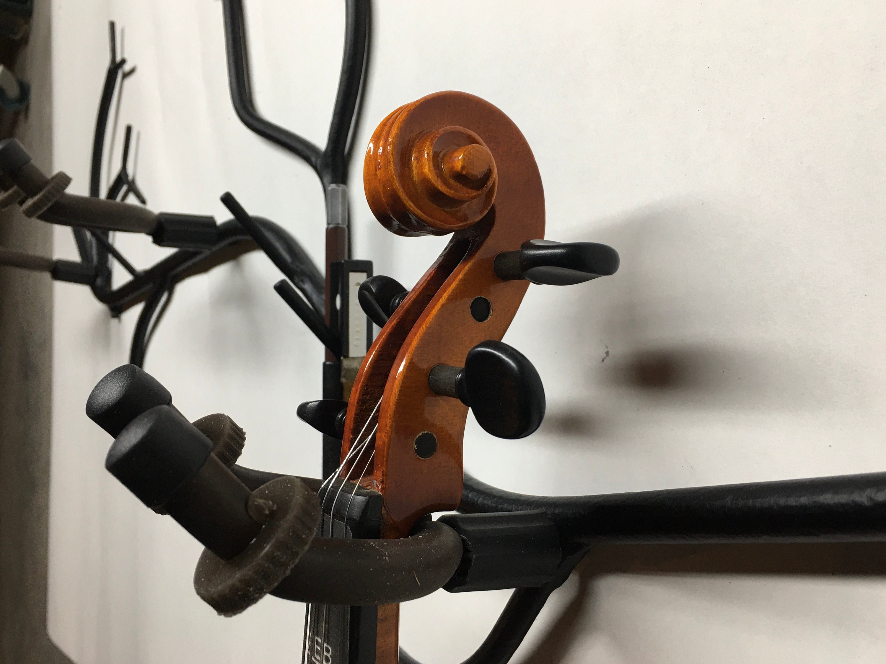 Instrument Rack Branch Violin Holder With 4 Bow Pegs Holds 4 Etsy Ireland