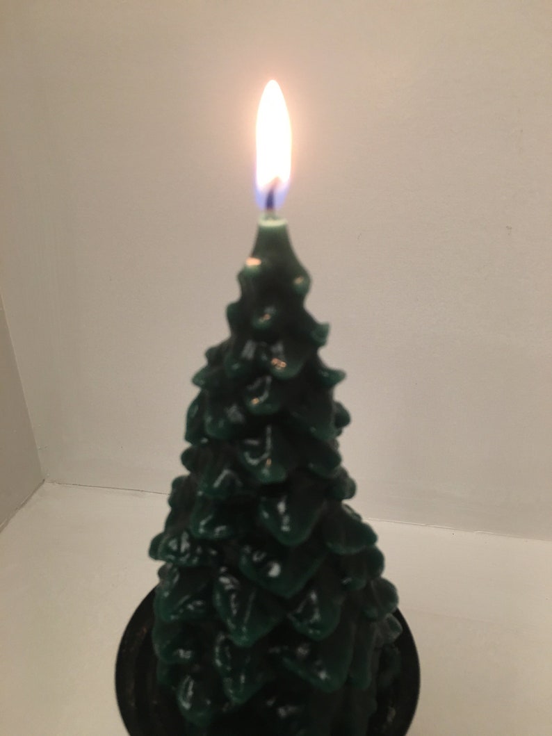 5 All Beeswax Christmas Tree Candle 100 Beeswax Etsy