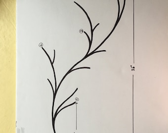 Branch coat rack  with 4 hooks approximately 23 inches long