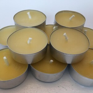 tea light set of 20 Beeswax candles. Free USA Shipping