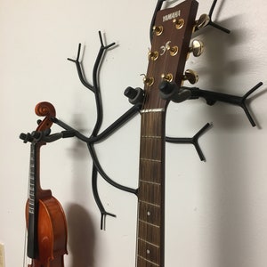 Musical Instrument Rack Wall Mounted Holder. Holds Two Instruments ...