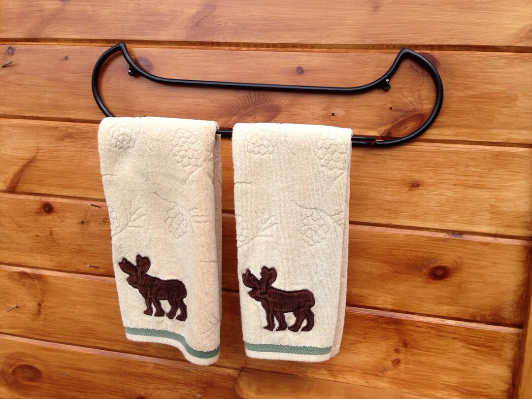 Canoe Shaped Towel Rack Etsy