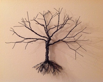 Metal wire jewelry Tree ( Large )  jewelry organizer key tree wall  sculpture decoration or jewelry tree.