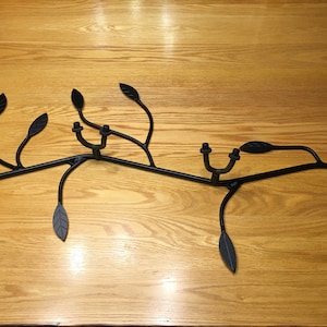 Branch shaped Ukuleles holder, musical instrument rack, holds 4 instruments image 1
