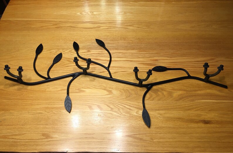 Branch shaped Ukuleles holder, musical instrument rack, holds 4 instruments image 1