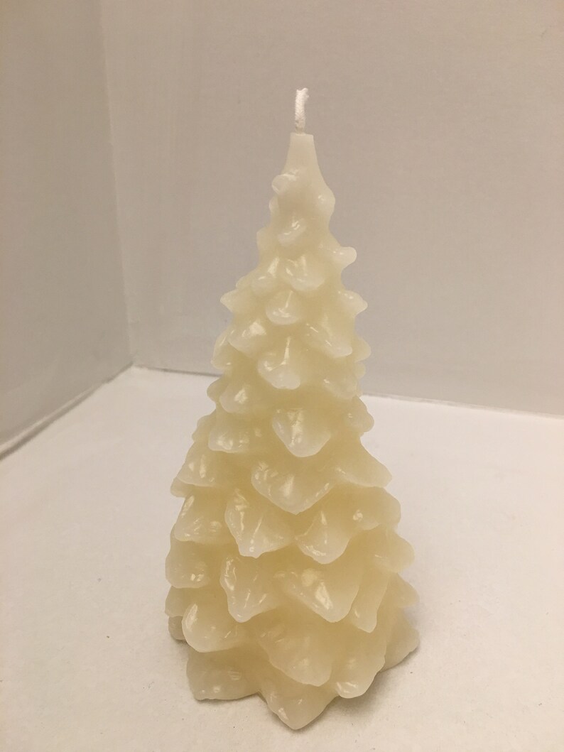 5 All Beeswax Christmas Tree Candle 100 Beeswax Etsy