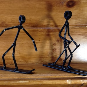 Snowboard figure for camp cottage or ski lodge unique decoration for snow lover