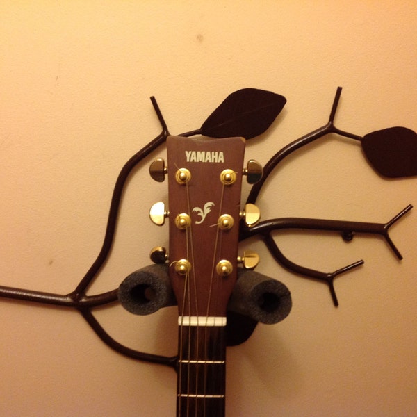 A pair of Branch shaped Single guitar holder, guitar stand, musical instrument rack,