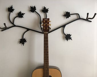 CUSTOM 5 guitar rack Holds 5 instruments w/ maple leaves