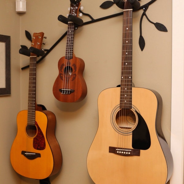 Branch shaped guitar holder, guitar stand, musical instrument rack,Holds 3 instruments