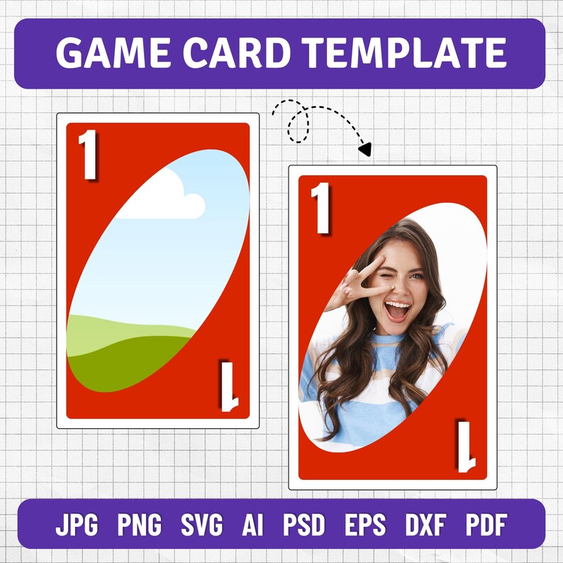Color Card Game SVG PDF PNG Bundle, Number Reverse Skip Draw Two Wild ...